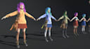 create stunning 3d characters, gmod models vrchat avatars game asset