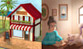 illustrate whimsical painterly childrens storybooks