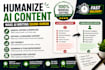 humanize ai content and rewrite ai articles naturally