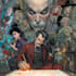 illustrate a superhero comic cover art