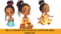 do children book character illustration