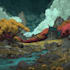 draw fantasy concept landscape illustrations