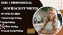 write a professional movie script, screenplay, or TV script