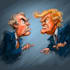 draw high quality political cartoon