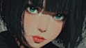 make anime drawing with anime art style character