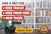 create a cinematic book trailer promo book video
