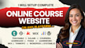 do kajabi online course website do course upload on thinkific, podia, moodle lms