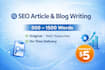 write SEO optimized blog posts and articles