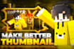 make best pubg, free fire, minecraft thumbnails in just 4hrs