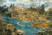 map illustration map design 3d isometric