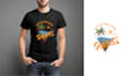 create typography summer t shirt and logo design