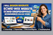 design migrate ecwid wix website ecwid dropshipping ecommerce online store