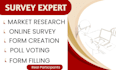 build smart google forms,jotform,qualtrics surveys that people actually complete