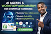 build ai agents n8n workflow automation for shopify ecommerce