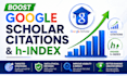 improve your google scholar profile research visibility and h index