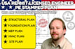 do structural permit drawing, licensed engineer, foundation plan, roof framing