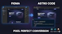 convert figma to pixel perfect react astro and tailwind code
