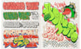 creat graffiti throw up, graffiti style for you