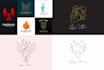 design or redesign unique line art or monoline logo