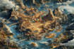 do you rpg fantasy map illustration
