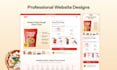 design for mobile app, landing page interactive clickable prototype