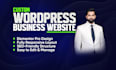 design lead generating wordpress website for local service business
