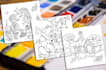 create kids and adults colouring book