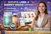 design supliful product label supliful product upload supliful shopify website