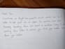 write a beautiful handwritten letter or note for you