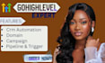 setup go highlevel crm automation, ghl workflow, funnel and ghl website design