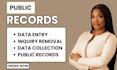 do public records research as a professional virtual assistant