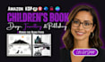 design a fun, canva children book formatting, picture book and workbook design