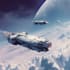 high quality space art and futuristic space scenes