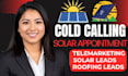 do solar cold calling generate qualified residential solar appointments leads