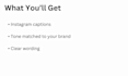 write instagram captions tailored to your brand voice
