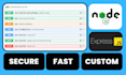 create, fix nodejs apis as a backend developer