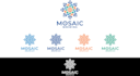 do modern wonderful amazing mosaic logo