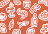 create hand drawn doodle icons, illustrations, stickers