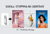 create high converting ai meta ads creatives for facebook and instagram