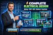 design wiring plan, sld, elv design, socket outlet and battery storage plan