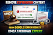 remove copyright infringing content from google search