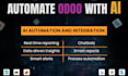 setup and develop odoo with ai automation and ai integration