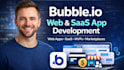 develop bubble io web app, mvp, saas mobile app bubble io marketplace developer