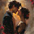create illustrated romance book cover