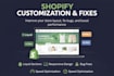 fix shopify bugs and layout issues