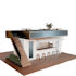 design a modern container interior for home, cafe, or office in 3d
