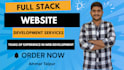 do full stack custom website development as full stack developer
