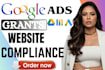 fix google ads grant website compliance, optimize nonprofit