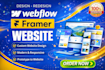 design, develop webflow, figma to webflow, framer website, framer developer