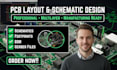 design pcb layout with schematic, footprints, bom, gerber files, docs files